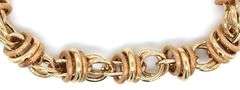 Beautiful 14K YG Interlocking Circles Link Bracelet