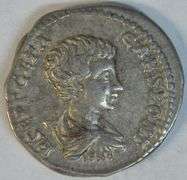 Very Sharp Near Mint Emperor Geta Roman Silver Denarius