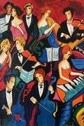 Limited Edition Embellished Serigraph titled The Orchestra by Phillip Maxwell