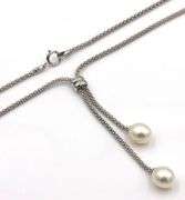 Group lot of 9 Vintage 925 sterling silver necklaces