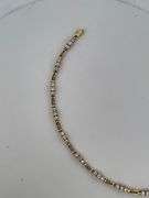 CERTIFIED  18K YELLOW GOLD DIAMOND BRACLCELT