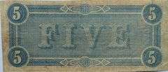 $5  1864 Series CSA Note