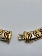 Hand made Italian two tone 14k gold necklace