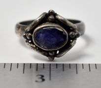 Bluish-Purple Gemstone Ring in Sterling Silver
