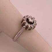 CERTIFIED 14K WHITE GOLD DIAMOND RING
