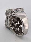 BRAND NEW MEN'S CERTIFIED 14K WHITE GOLD LARGE DIAMOND RING 9.00 CARATS