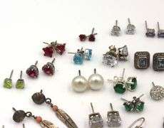 Group lot of Vintage 925 sterling silver earrings
