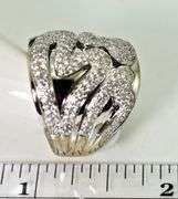 Contemporary High-End 18K White Gold Diamond Ring