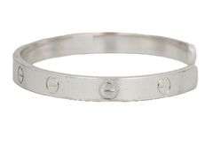 Cartier 1 Diamond Love Cuff Bracelet in 18K, SZ 18