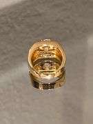 Men's 14 Kt Gold Plate 7.25  Cttw. Lab Simulated Diamond Ring.