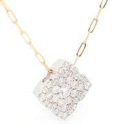 New Frederic Sage 1.09ctw Diamond Large Fleur D’mour Pendant Necklace in 14K