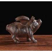 Cast Iron Flying Pig Paperweight