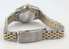 Rolex DJ 26mm silver diamond dial in fluted bezel on Jubilee bracelet watch
