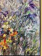 Textured Impressionist French Lavender Garden Painting