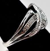Diamond Ring in Sterling Silver