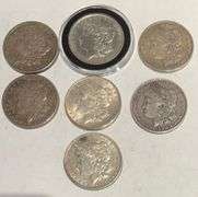 7 Different Nicer Circulated Silver Dollars.