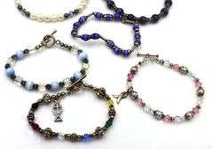 Group lot of 6 vintage 925 sterling silver bracelets