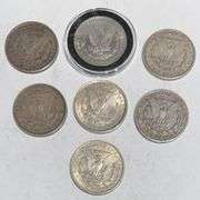 7 Different Nicer Circulated Silver Dollars.