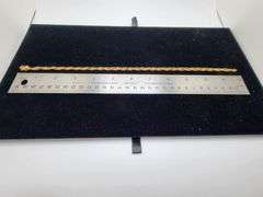 24" 18k chain with extra link , Extra link can be used as ring with size of 5.5 inch