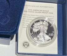 2014 W Blue Box Proof Silver Eagle