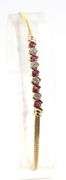 14kt Yellow gold Ruby and diamond bar bracelet