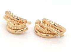 18kt Yellow gold Knot earrings
