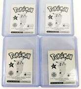 4 Pokémon Halogram Stickers, 1999