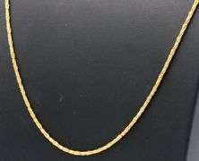 18kt Yellow gold Tinsel chain necklace