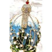 24K Gold Imperial Fabergé Egg with 260 Crystals & 90 Pearls