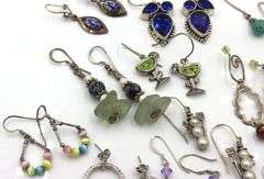 Group lot of Vintage 925 sterling silver earrings