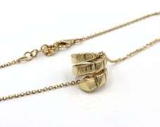 18kt Yellow gold Serpenti pendant on chain
