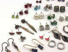 Group lot of Vintage 925 sterling silver earrings