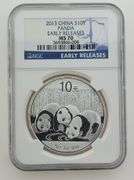 2013 10 Yen Panda Silver OZ, NGC MS70 Early Releases