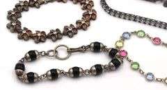 Group lot of 6 vintage 925 sterling silver bracelets