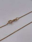 CERTIFIED 14K YELLOW GOLD NECKLACE WITH DIAMOND PENDANT