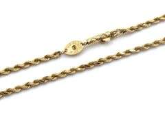 Popular 14K YG Silk Rope Necklace