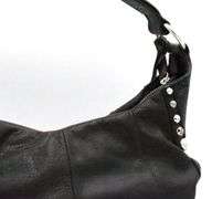 Brighton Blk Leather Shoulder Bag
