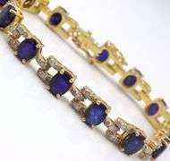 Gorgeous 27.00CTW Oval Emerald-Cut Blue Sapphire & 2.81CTW Diamonds in 14K White Gold Over Sterling 