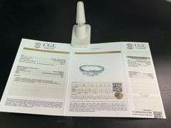 CERTIFIED LADIES PLATINUM AND DIAMOND RING