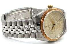 Rolex Zephyr 34mm Dial Engine Turned Bezel Oyster Perpetual Jubilee Band