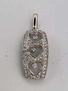 CERTIFIED BRAND NEW 18K WHITE GOLD DIAMOND PENDANT