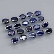 Heated only! 4.03ct Royal blue Sapphire set from Madagascar