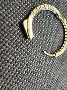14K Yellow Gold Lab Diamond Hoops