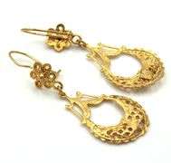 Feminine 14K YG Dangle Earrings