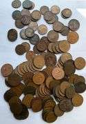 100 plus British Coppers and 40 Half Pennys