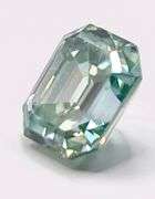 Huge 8.5 Ct Ice Mint Rare Emerald Cut Fire Moissanite