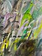 Textured Impressionist French Lavender Garden Painting