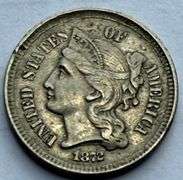 1872 3 Cent Nickel