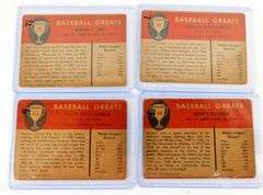 4 Fleer 1961 Baseball Cards