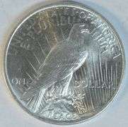 Fresh frosty-white Choice BU Roll of 20 1924 Peace Silver Dollars